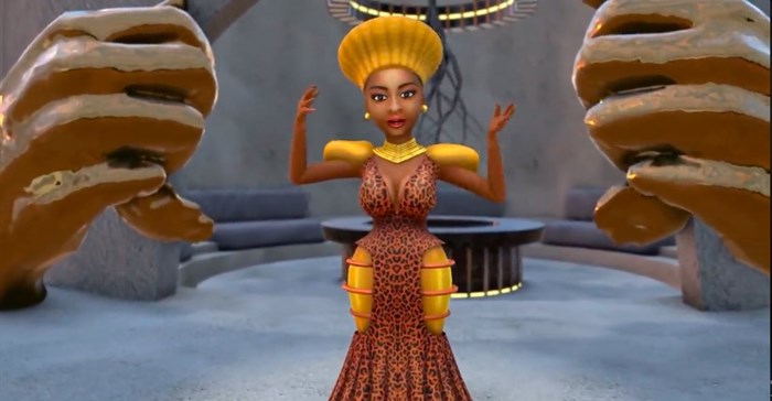 Supplied: Boity's Queen Biity avatar reveals her first virtual reality music video