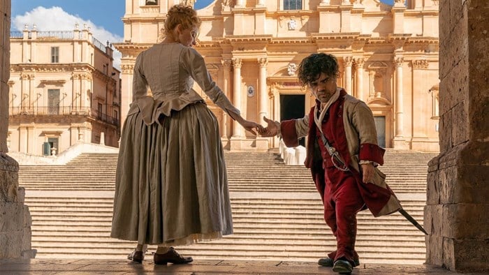 Image supplied: Peter Dinklage and Haley Bennett in Cyrano