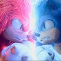 Knuckles and Sonic from Sonic The Hedgehog 2