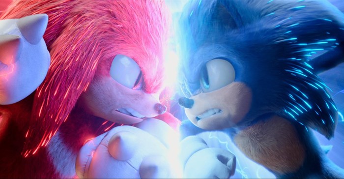 Knuckles and Sonic from Sonic The Hedgehog 2