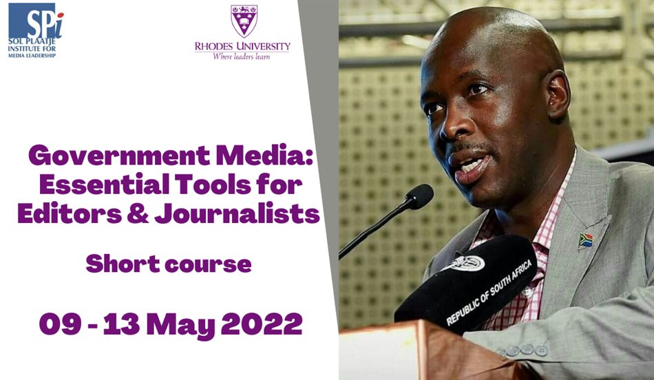 Register for the 'Government Media: Essential Tools for Editors and Journalists' short course