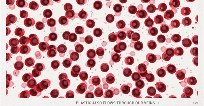 Image supplied: 'Plastic Blood' campaign seeks to bring attention to microplastics found in human blood