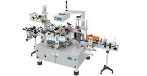 Automatic in-line labelling for chemical products