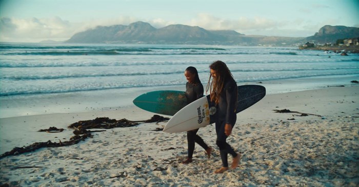 Image supplied: Cass Collier and Khanyisa Mngqibisa feature in Free Surfer