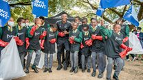 Adidas and Orlando Pirates clean up local river in Tembisa