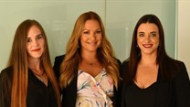 Supplied: From left: Angela Franken, campaign manager; Irina Vlad, MD and Bianca Uys, commercial director.