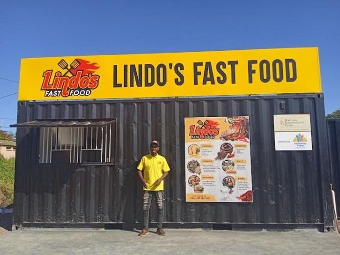 Lindokuhle Msomi is about to open his new fast food stall in KwaMashu. Photos: Nokulunga Majola