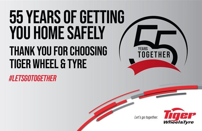 Tiger Wheel & Tyre celebrates milestone: 55 years of getting South Africans home safely