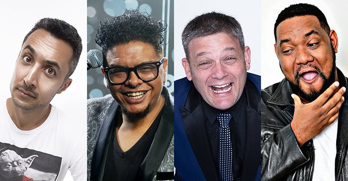 Riaad Moosa, Joey Rasdien, Alan Committie and Carvin Goldstone will be performing at the Theatre of Marcellus in July