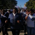 Source: Mkhuseli Sizani. Nurses and nursing assistants at six hospitals and clinics in the Raymond Mhlaba local municipality, Eastern Cape protesting, demanding to be paid a R1,200 rural allowance.