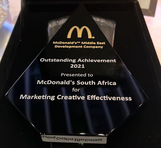 McDonald's SA wins MEA Creative Effectivess Award