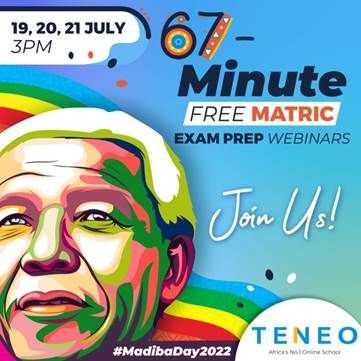 Teneo offers 67-minute webinars of free matric revision