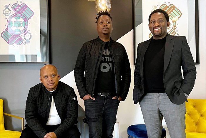 From left: Sibusiso Sitole: chief creative officer and co-founder of The Odd Number, Vumile Mavumengwana: co-founder and executive creative director of Odd by DSGN, and Xola Nouse: chief executive officer and co–founder of The Odd Number.