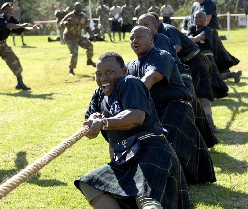 Image by Val Adamson: Tug of War – classic eight men teams, the only sport performed backwards!