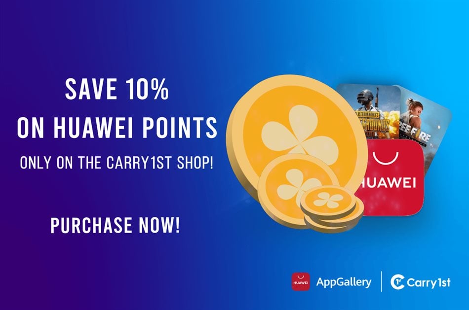 Huawei Points available in South Africa from the Carry1st Shop