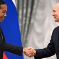 Source: Russian Embassy in Indonesia. Russian President, Vladimir Putin is seen here meeting with Indonesian President Joko Widodo at the Kremlin, Moscow, in June this year.