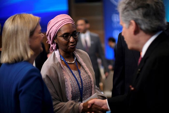 Nigerian finance minister Zainab Ahmed. Source: Reuters/James Lawler Duggan
