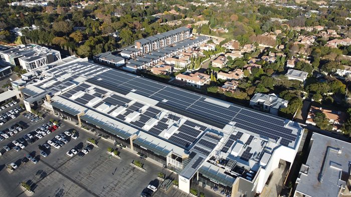 Nicolway Mall with New Southern Energy solar plant. Source: Supplied