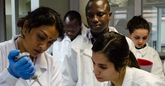 Source: Supplied. African scientists receiving training in genomics surveillance at the KwaZulu-Natal Research Innovation and Sequencing Platform (KRISP), South Africa.