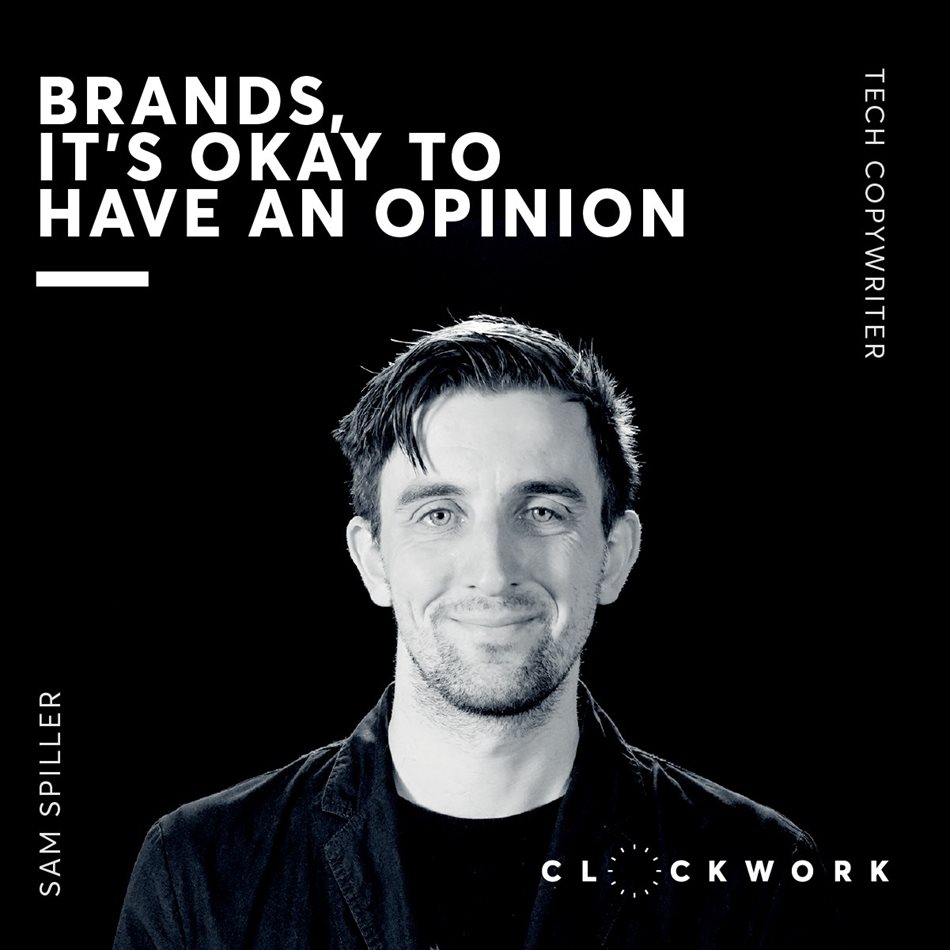 Brands, it's okay to have an opinion
