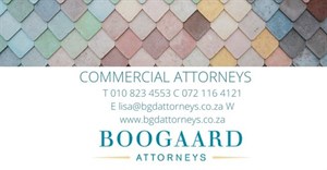 Boogaard Attorneys is a South African legal practice with 13 years practising experience