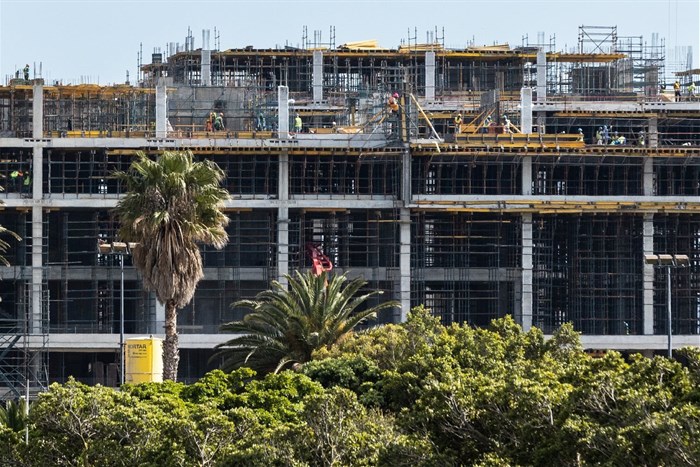 Construction continues at the River Club. Image source: GroundUp