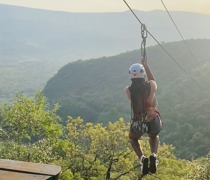 Image by Nomvelo Masango: Ziplining is part of the adventure in Mpumalanga