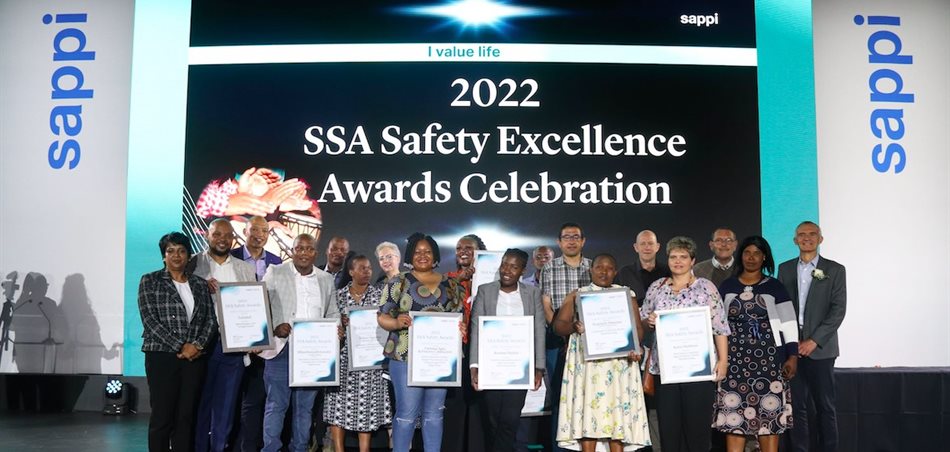 Winners all: The Sappi Safety Excellence Awards have become a highlight for employees and competition is fierce among the contesting business units awarded in the various categories.