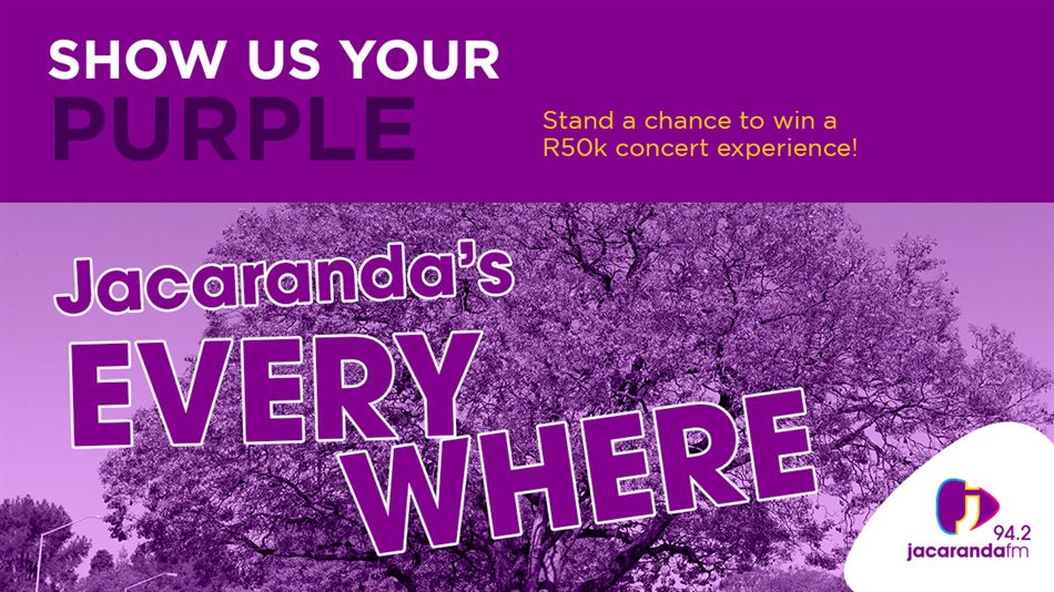 Jacaranda FM celebrates purple with R50k concert experience prize
