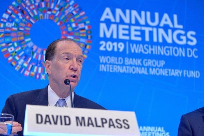 World Bank president David Malpass. Source: Reuters/Mike Theiler