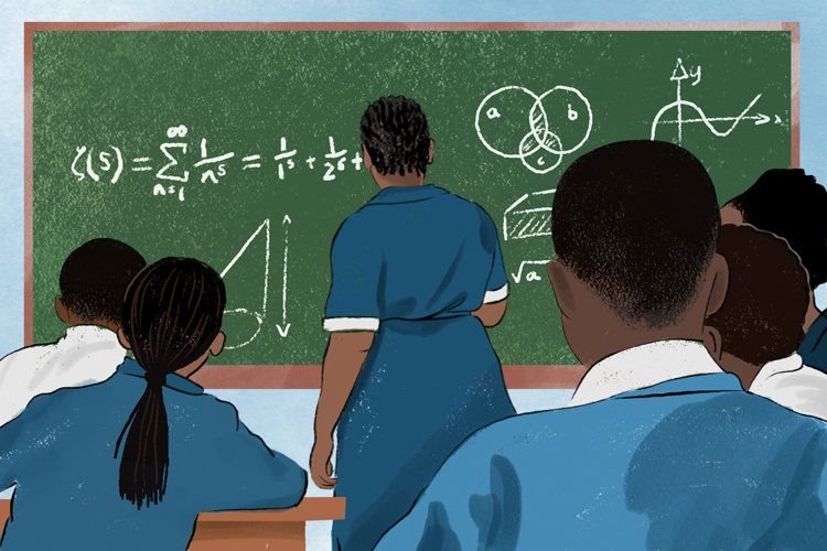 It would be wrong for teachers to strike so close to learners’ exams, says the National Professional Teachers Organisation of South Africa. Graphic: Lisa Nelson / GroundUp