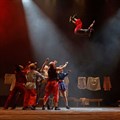Image by Mark Wessels: The ZipZap Circus perform in Moya at the 2022 National Arts Festival