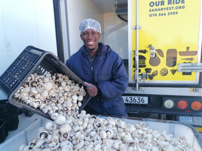 Surplus mushrooms are frequently donated by Denny and Cape Mushrooms.