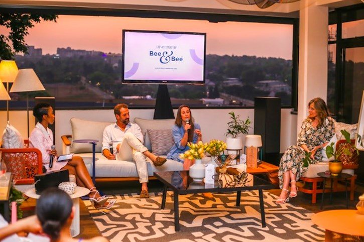 Panel Discussion: Tumi Vorster, Stephen Wilson of Houtlander, Chevonne Reynolds of Jozi Bee Hotel Projects and Lorna Scott, founder of Inverroche Gin