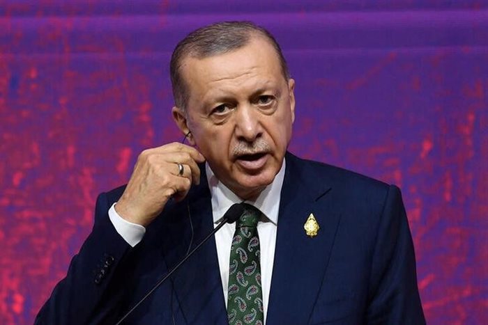 President of Turkey Tayyip Erdogan at the G20 Summit in Indonesia. Source: Aditya Pradana Putra/G20 Media Center/Handout via Reuters