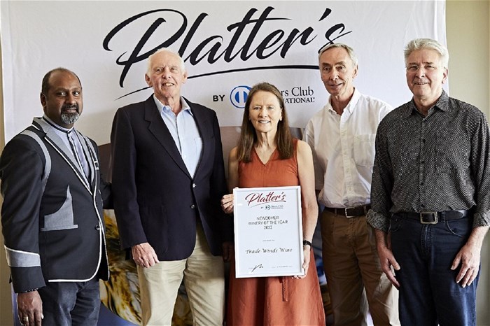 Image supplied: The Newcomer Winery of the Year went to Trade Winds Wine