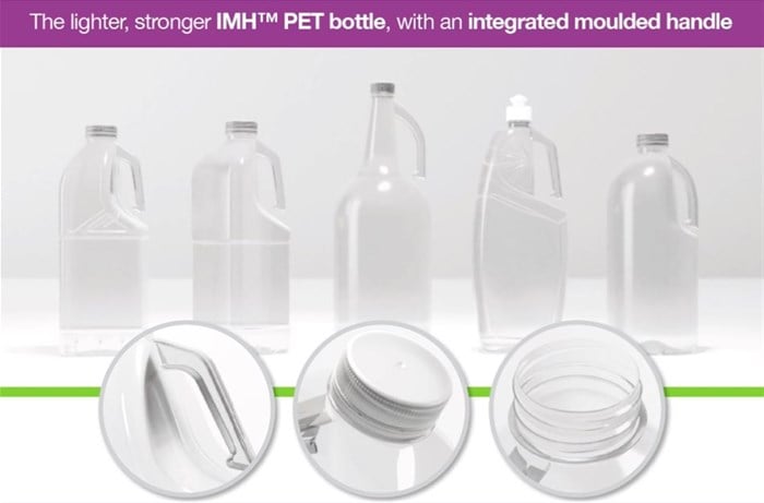 Bringing international technology home: Integrated moulded handle PET bottle