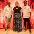 L to R: Mfundo Mbeki, co-founder of Rands Cape Town, Wendy Bedforth, Castle Lager brand director and Lekau Sehoana, founder and group chairman of The Drip Group at the Castle Lager #KeepItWithin small business campaign media launch