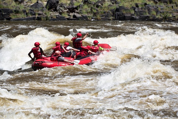 Image supplied: The Royal Livingstone Hotel white water river rafting