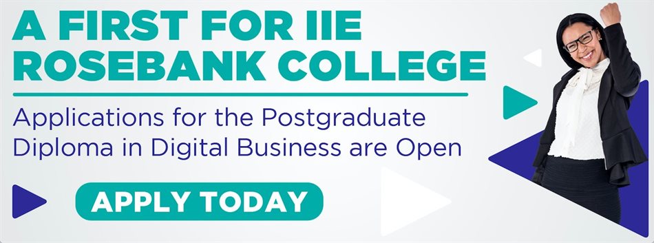 Standout with The IIE Postgraduate Diploma available at IIE Rosebank College in 2023