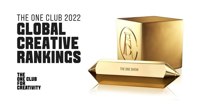 One Club Global Creative Rankings announced
