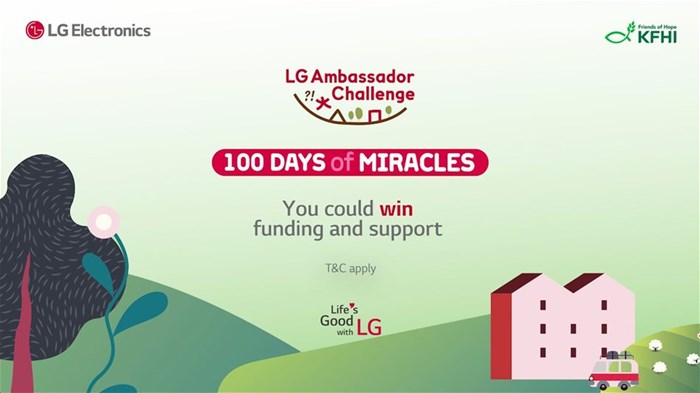 LG calls on Gauteng residents to enter the Ambassador Challenge and win funding for community projects