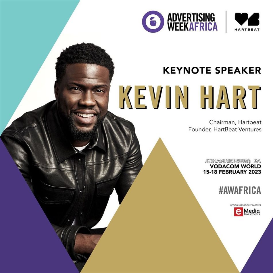 Kevin Hart announced as a featured speaker for #AWAfrica