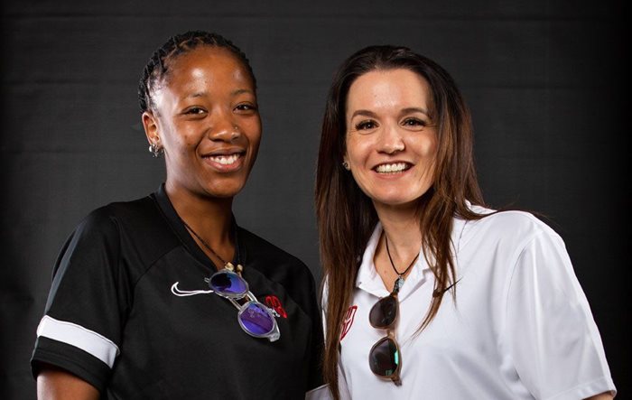 Busisiwe Masango-Steenkamp and Sam “Tech Girl” Wright. Image supplied