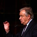 Source: Reuters.Secretary-General of the United Nations, Antonio Guterres speaks as he receives the University of Lisbon 2020 prize, in Lisbon, Portugal, January 5, 2023.