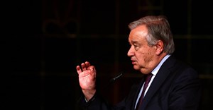 Source: Reuters.Secretary-General of the United Nations, Antonio Guterres speaks as he receives the University of Lisbon 2020 prize, in Lisbon, Portugal, January 5, 2023.