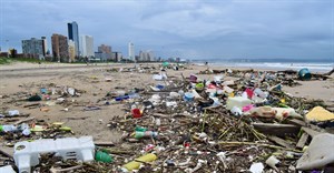 Image: South Beach in Durban earlier this February after heavy rains. Much of it comes from rivers that empty into the sea. Photos: Lucas Nowicki | GroundUp