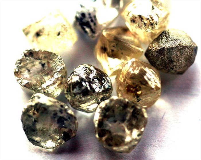 Rough diamonds displayed at the Botswana Diamond Valuing Company in Gaborone. Source: Reuters/Juda Ngwenya