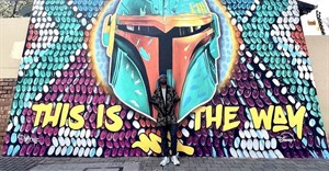 Dbongz Mahlathi creates Star Wars: The Mandalorian Season 3 mural