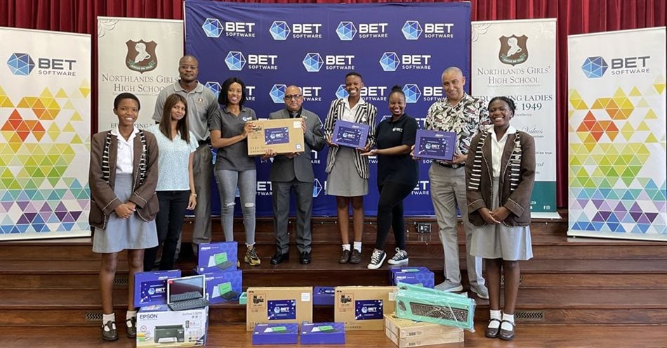 Learners at Northlands Girls High School will benefit from BET Software’s equipment